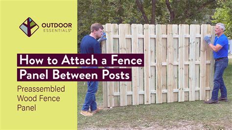 how to attach fence posts